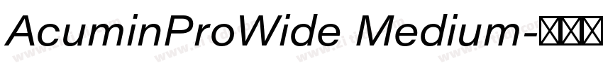 AcuminProWide Medium字体转换 AcuminProWide Medium字体转换